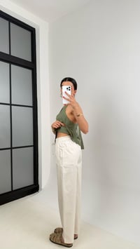 Taş Beli Lastikli Bağlamalı Cepli Muadil Pantolon Gaus00506 GausPANTOLONGU1002188