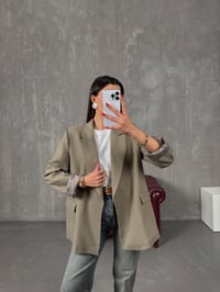 Vena Haki Astarlı Vatkalı Blazer CeketGausCEKETGU100544