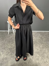 Fleur Siyah Zr Model Etek Bluz TakımGausTAKIMGU008178
