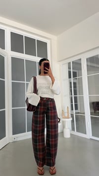 Bordo Ekose Desenli Jean GAUS-02266GAUSDENİM PANTOLONGAUS-02266