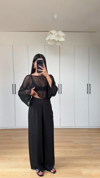 Siyah Beli Lastikli Yumuşak Dokulu Premium Pantolon GAUS-01575GAUSPANTOLONGAUS-01575