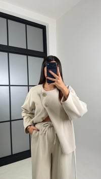 Taş Düğmeli Kuşaklı Ceket Beli Lastikli Şalvar İkili Premium Selanik Takım GAUS-00777GAUSTAKIMGAUS-00777