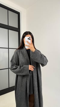 Antrasit Uzun Premium Triko Hırka GAUS-00116GAUSHIRKAGAUS-00116