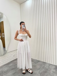 Beyaz Astarlı Beli Lastikli Fisto Etek Gaus00284GausETEKGU1001660