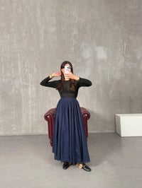 Jolena Lacivert Astarlı Vual Kumaş EtekGausETEKGU100355