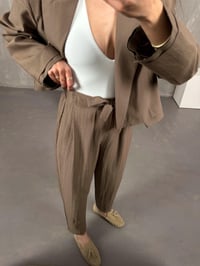 Kahve Astarlı Ceket Pantolon Takım Gaus00069GausTAKIMGU1001161