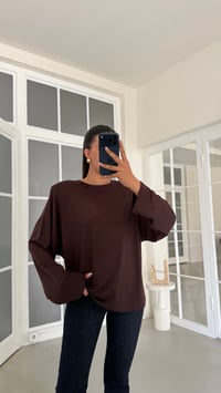 Kahve Vatkalı Basic Bluz GAUS-02149GAUSBlouseGAUS-02149