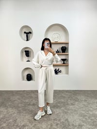Nevia Ekru Modal Kumaş Kapüşonlu Rahat İkili TakımGausTAKIMGU008956