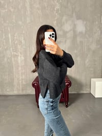 Mare Antrasit Düğmeli HırkaGausHIRKAGU00903966