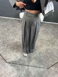 Ketrina Gri Tasarım Blazer Ceket İkili TakımGausTAKIMGU004368