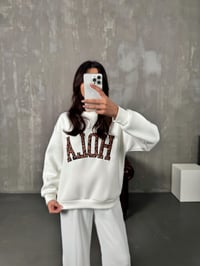 Kyre Beyaz Hola Leopar Baskılı SweatGausSWEATSHIRTGU00904180