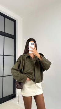 Haki Süet Premium Bomber Ceket GAUS-0088GAUSCEKETGAUS-0088