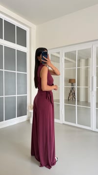 Mürdüm OYS Model Bağlama Detaylı Bluz Beli Lastikli Pantolon İkili Modal Takım GAUS-01662GAUSSuitsGAUS-01662