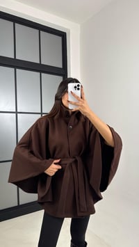 Acı Kahve Kuşaklı Premium Kaşe Panço GAUS-00443GAUSPançoGAUS-00443