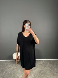 Cod Siyah Basic Salaş Elbise GausELBİSEGU007226