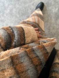 Premium Kahve Ekose Astarlı Uzun KabanGausKABANGU002858