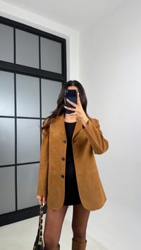 Camel Astarlı Blazer Süet Ceket GAUS-00605GAUSCEKETGAUS-00605