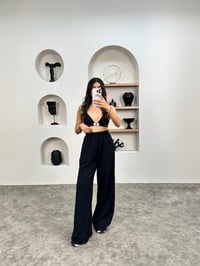 ZR Siyah Beli Lastikli Eşofman AltıGausEŞOFMANGU008946