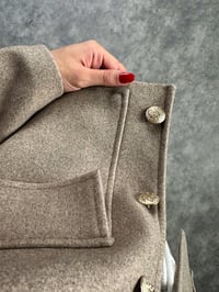 Premium Vizon Gold Düğmeli Kaşe Ceket GausCEKETGU002445