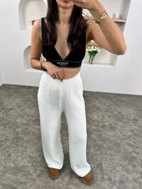 Ruvi Beyaz Tasarım Triko PantolonGausPANTOLONGU00903716