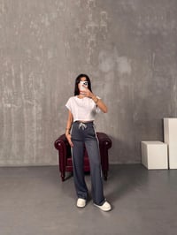 Faus Antrasit Şeritli Modal Eşofman AltıGausEŞOFMANGU00904227