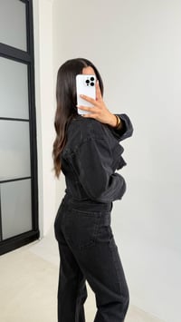 Füme ZR Model Cep Detaylı Crop Denim Ceket GAUS-0078GAUSJacketsGAUS-0078