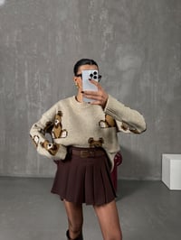 Lavis Vizon Teddy Örme Triko KazakGausKAZAKGU10079