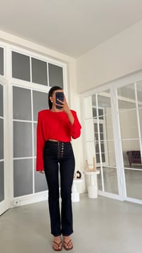 Lacivert Düğme Detaylı Likralı Tasarım Jean GAUS-02148GAUSDenim PantsGAUS-02148