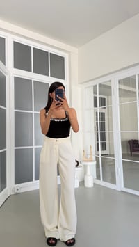 Krem Yıkamalı Tencel Denim Pantolon GAUS-01786GAUSDENİM PANTOLONGAUS-01786