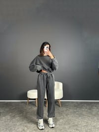 Kais Gri Premium Eskitme İkili Takım GausTAKIMGU003979