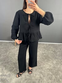 Meg Siyah Pinterest Müslin TakımGausTAKIMGU007956