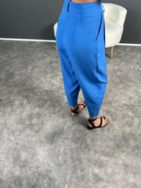 Wuud Mavi İthal Kumaş Şalvar PantolonGausPANTOLONGU007081