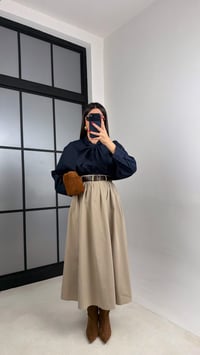 Haki Cepli Kemerli Etek GAUS-00996GAUSSkirtGAUS-00996