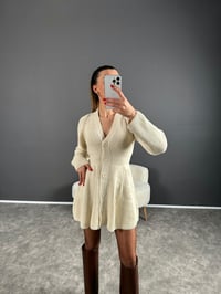 Lole Taş Düğmeli Triko Mini ElbiseGausELBİSEGU004300