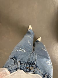 Ezy Mavi Fiyonk Detaylı Denim CeketGausCEKETGU100884