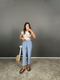 Solvit Açık Mavi Havuç Model Rahat PantolonGausPANTOLONGU008357