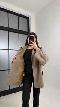 Haki Astarlı Kuşaklı Apolet Detaylı Trençkot GAUS-00978GAUSTRENÇKOTGAUS-00978