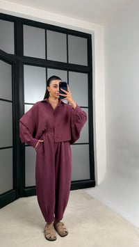 Mürdüm MD Muadil Gömlek Beli Lastikli Şalvar Pantolon Tencel Takım GAUS-01500GAUSTAKIMGAUS-01500