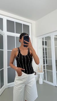 Siyah ZR Model Taşlı Zımbalı Atlet GAUS-01747GAUSAtletGAUS-01747