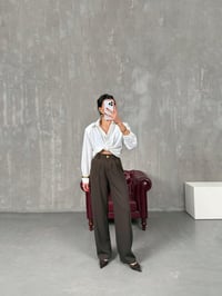 Sagura Kahve Beli Lastikli Cepli Premium PantolonGausPANTOLONGU100565