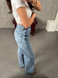 Chest Açık Mavi Paça Detaylı Wide Leg JeanGausDENİM PANTOLONGU00904423