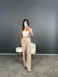 Bera Taş Beli Lastikli Palazzo PantolonGausPANTOLONGU004593