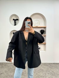 Pecho Siyah Astarlı Blazer CeketGausCEKETGU009017