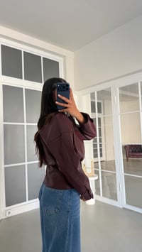 Bordo Düğme Detaylı Premium Deri Ceket GAUS-01992GAUSJacketsGAUS-01992