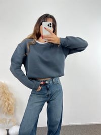 Füme Şardonlu Basic SweatGausSWEATSHIRTGU00709