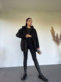 Gabardin Mevsimlik Kapüşonlu MontGausMONTGU00498