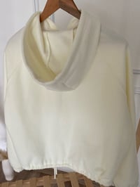 GRENA Beyaz Kapüşonlu Sweatshirt CeketGausCEKETGU00024