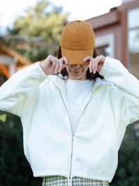 GRENA Beyaz Kapüşonlu Sweatshirt CeketGausCEKETGU00024