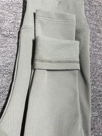 Haki Şardonlu Fitilli Tayt GausTAYTGU00652