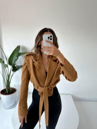 Jamie Camel Kısa TrençkotGausCEKETGU001813